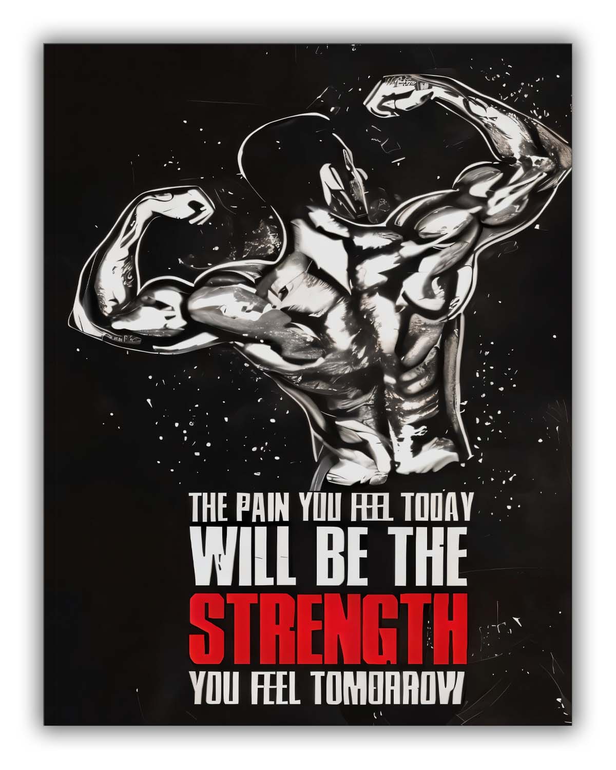 " Bodybuilding Inspiration I " Fine Art Canvas.