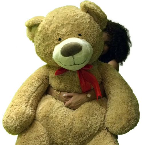 5 Foot Giant Teddy Bear Huge Soft Tan with Bigfoot Paws Giant Stuffed
