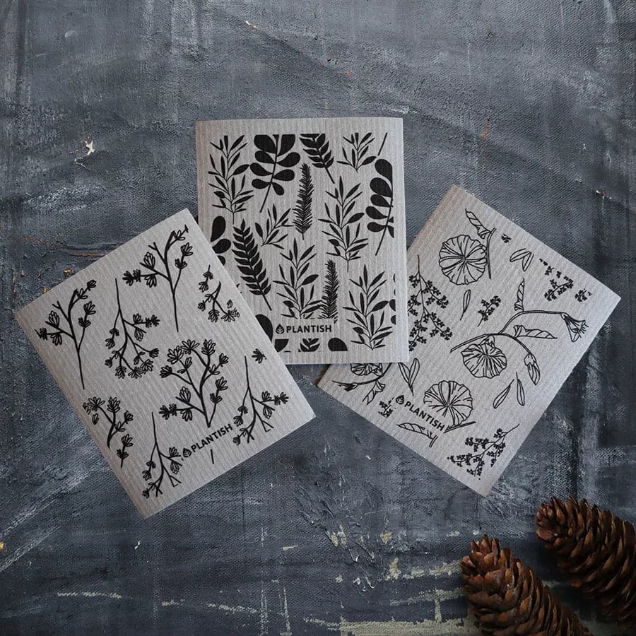 Anise Blossom - Swedish Sponge Cloth.