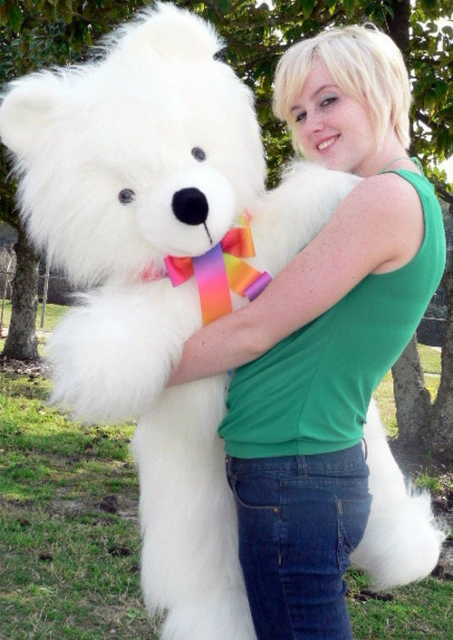 American Made Giant White Teddy Bear 45 inches Soft Plush