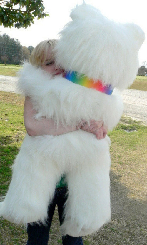 American Made Giant White Teddy Bear 45 inches Soft Plush